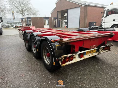 D-Tec FT-43-03V MULTI  CONTAINER CHASSIS 20/2x20/30/40/45ft. - 2x EXTENDABLE/UITSCHUIFBAAR - NL TRAILER - TOP! TS103769