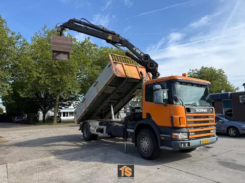 Scania P 94 GB 4X2 NZ 90115 MANAUL - KIPPER - KRANE - NL TOP - TUV 5/27 TS389659