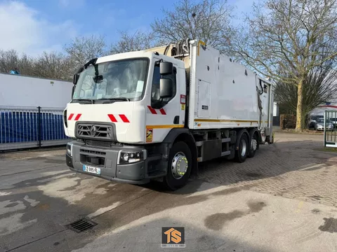 Renault D 320.26 WIDE 6X2 - GARBAGE - FAUN - 19TON - TOP! TS002623