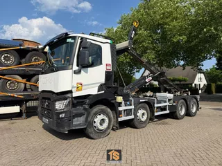 Renault C430 8X4 HAAKARM - ABROLLKIPPER - HYVA - EURO 6 - TOP! TS002470